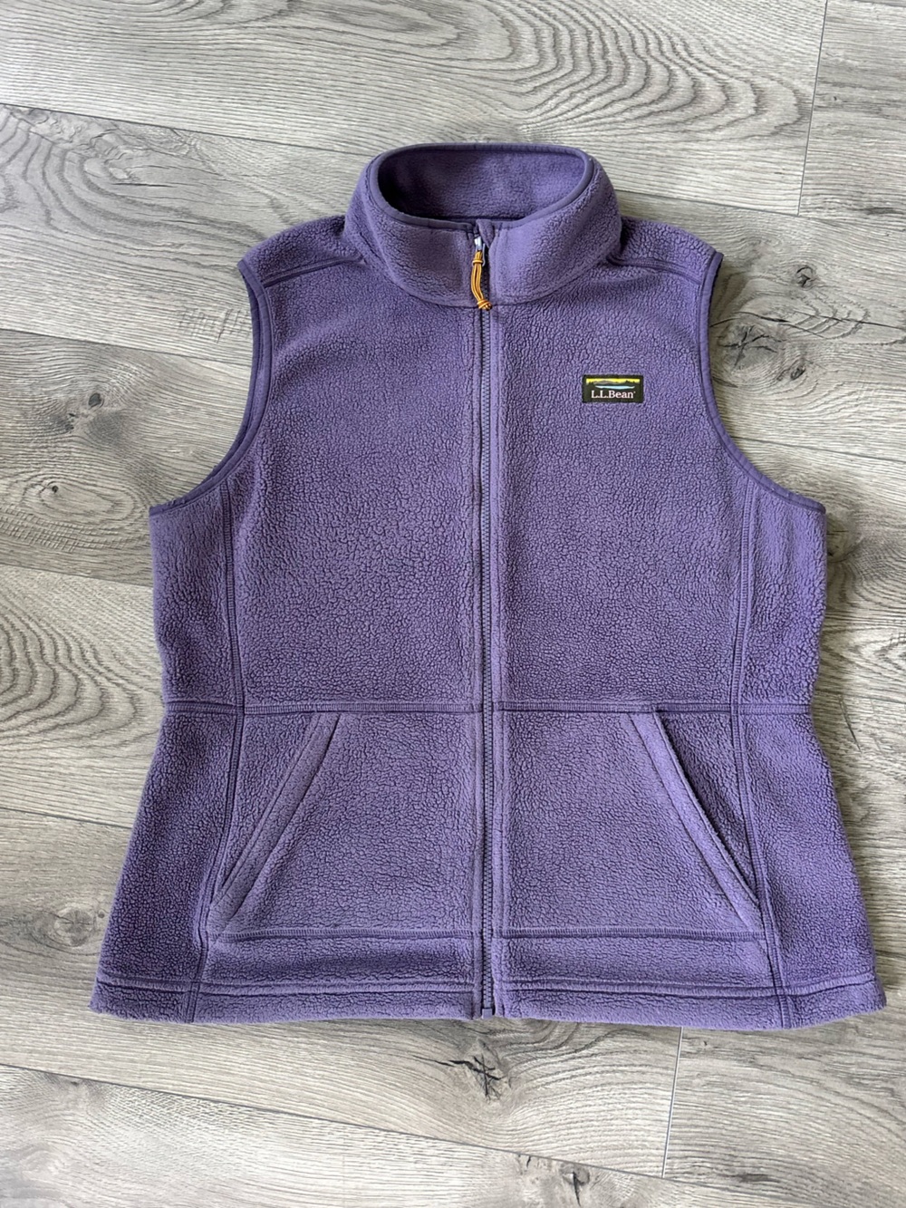 L.L. Bean Vintage Lavender Fleece Vest - Women’s size Large